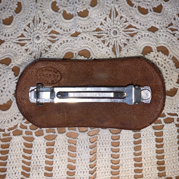 Genuine Leather Western Style Hair Barette-NEW! - Picture 6 of 16